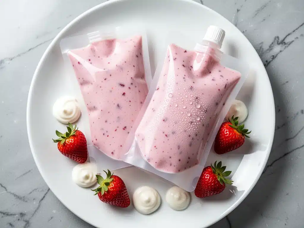 Back-to-School Strawberry Yogurt Smoothie Pouches: Easy Recipe 4 strawberry yogurt smoothie pouches preparation steps