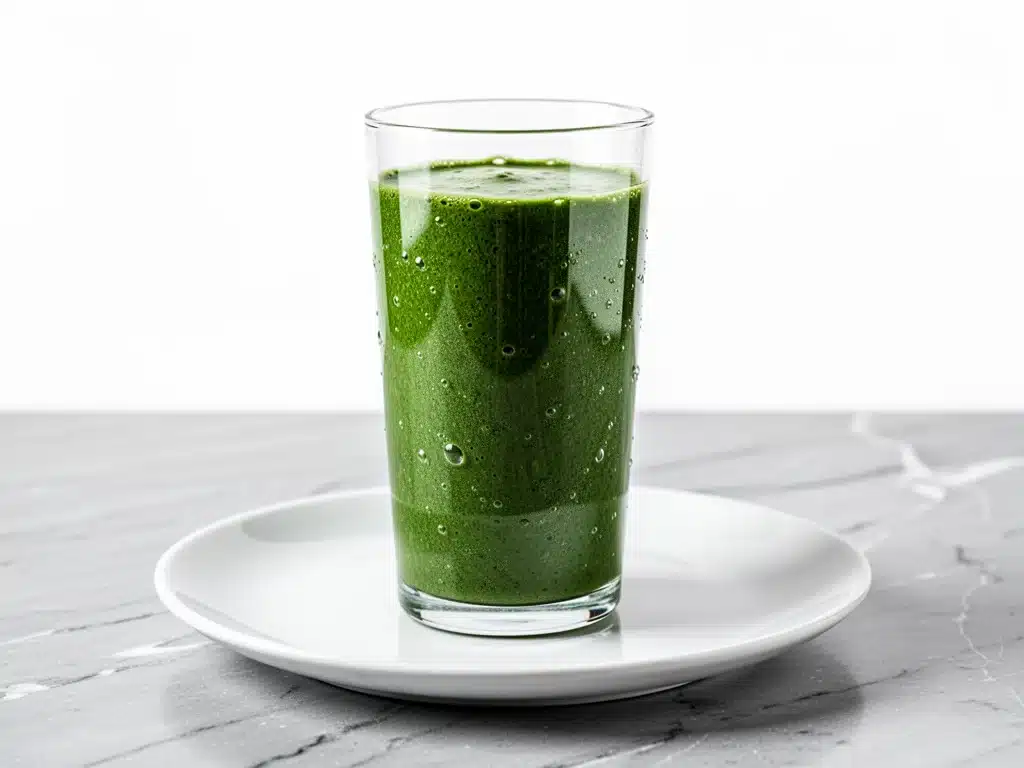 tropical green detox smoothie - featured image