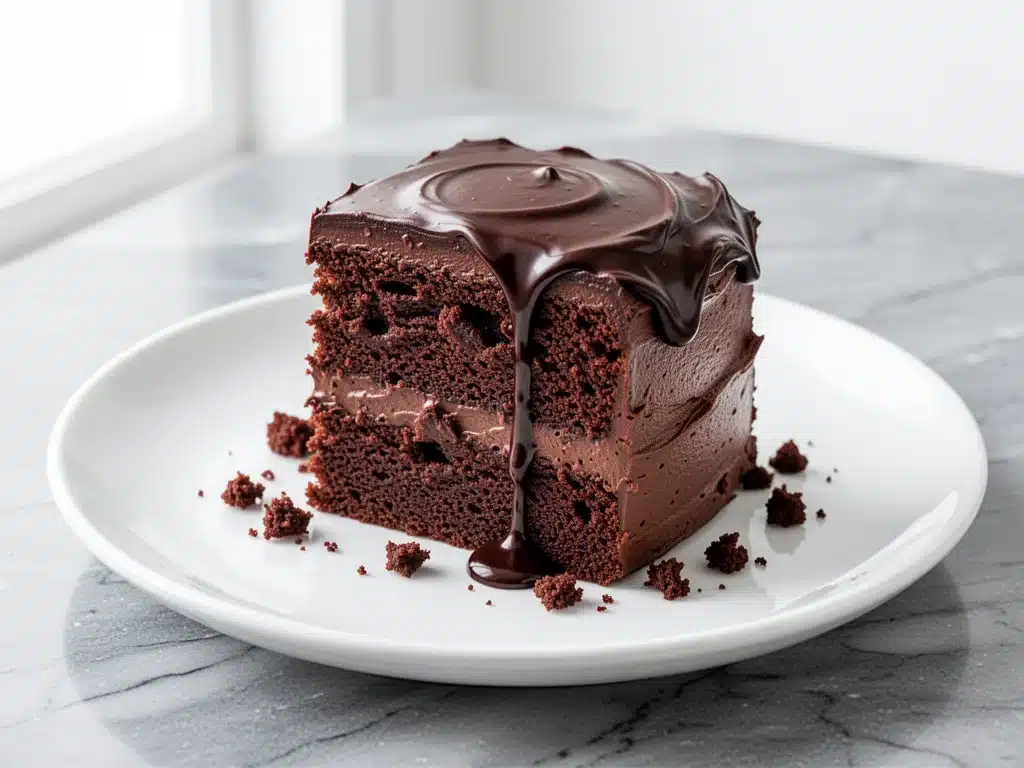 ultra-moist double chocolate cake - featured image