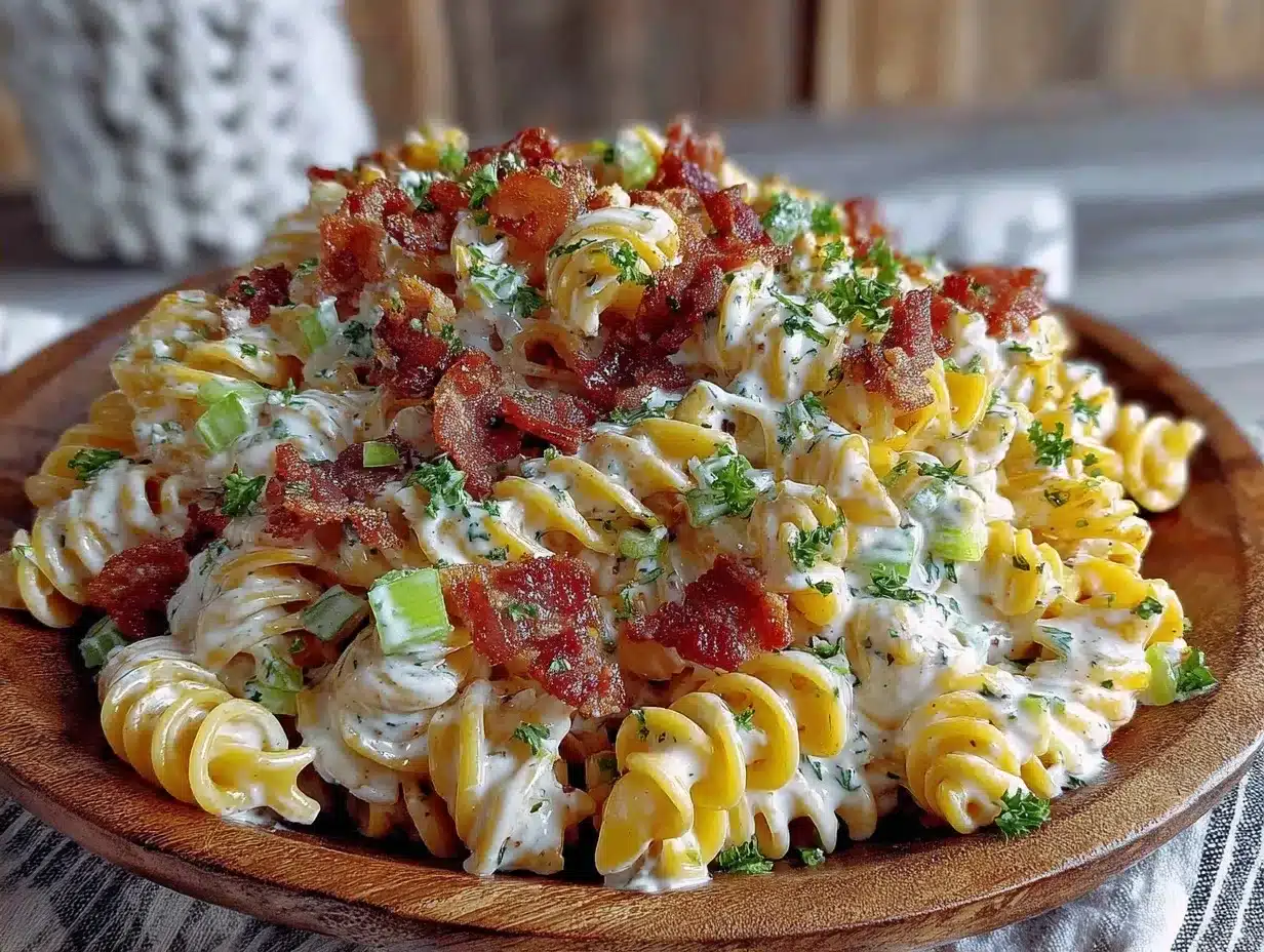 Budget-Friendly Tailgate Bacon Ranch Pasta Salad: Cheap Single-Serving Meal 4 Budget-Friendly Tailgate Bacon Ranch Pasta Salad preparation steps