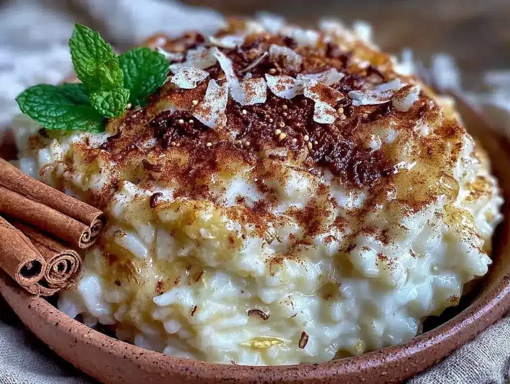Budget Vanilla Bean Rice Pudding for One - featured image