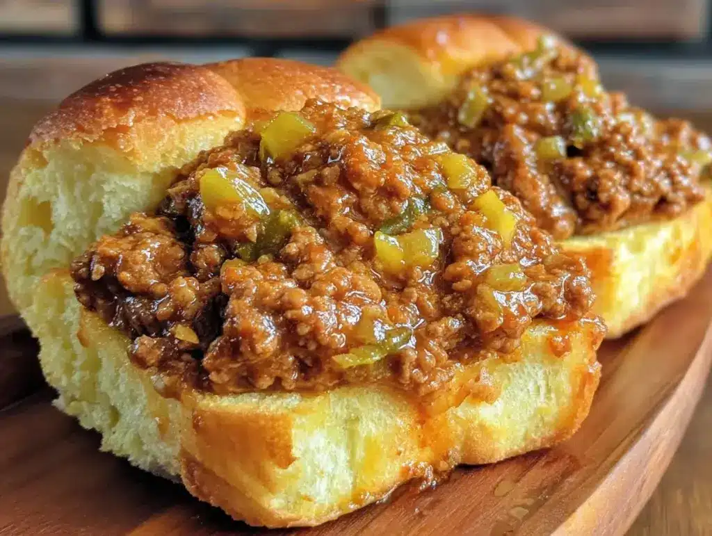 comforting sloppy joes on toasted brioche - featured image