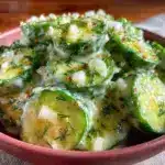 creamy cucumber salad - featured image
