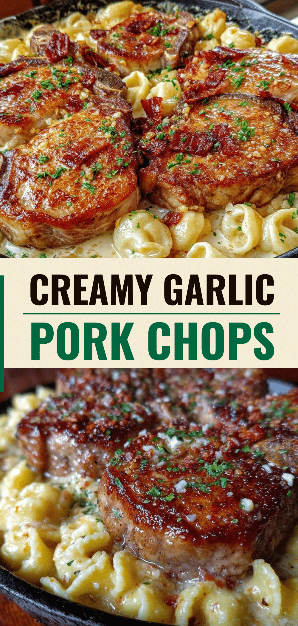 Easy Creamy Garlic Parmesan Pork Chops One Skillet 5 creamy garlic parmesan pork chops one skillet recipe
