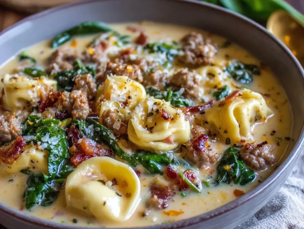 Creamy Tortellini Soup with Sausage - featured image