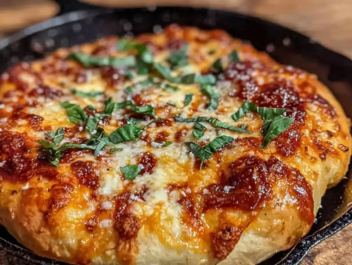 Crispy Cast Iron Margherita Pizza: Make While Fresh 4 Crispy Cast Iron Margherita Pizza preparation steps