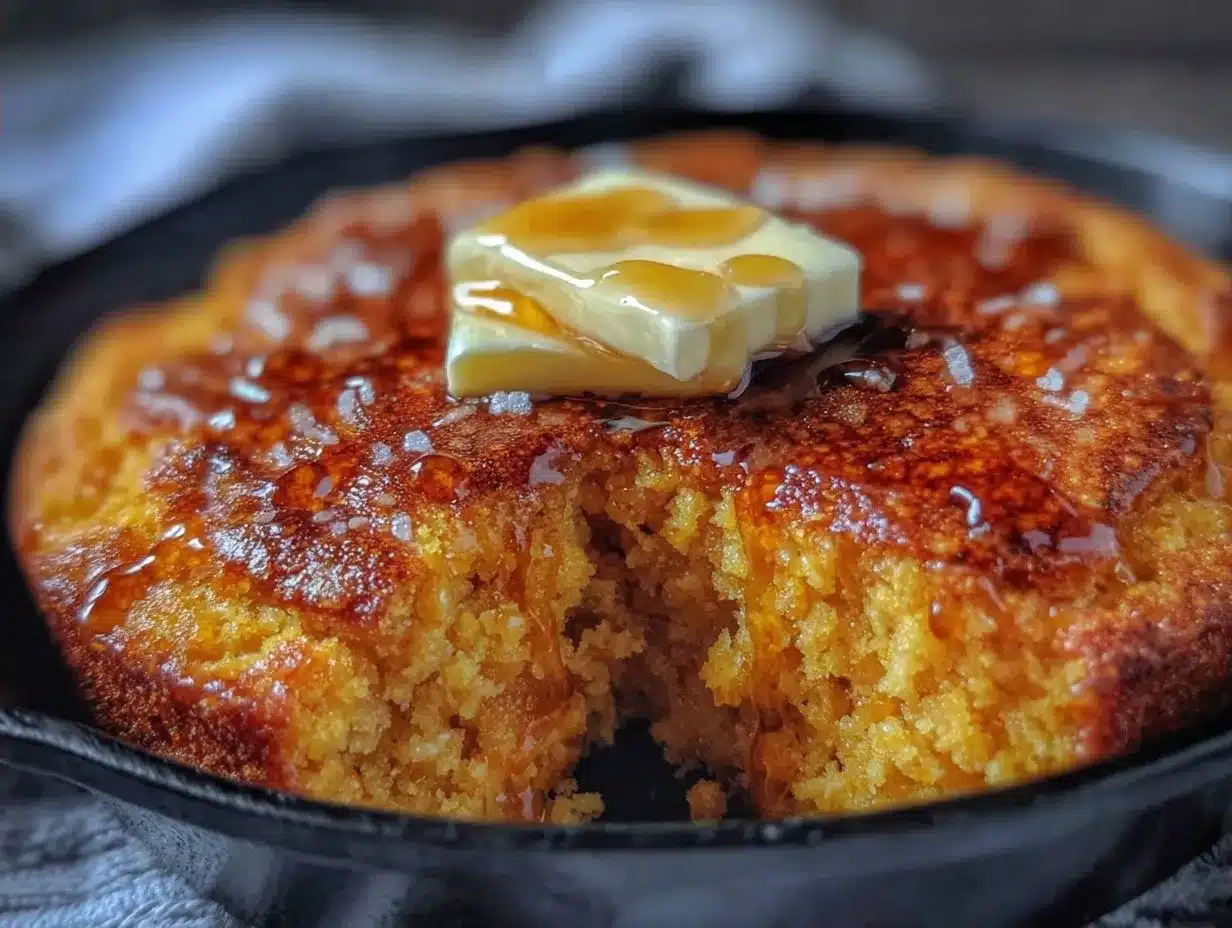 Crispy Honey Butter Cornbread: Easy 4-Ingredient Family Side 4 crispy honey butter cornbread preparation steps