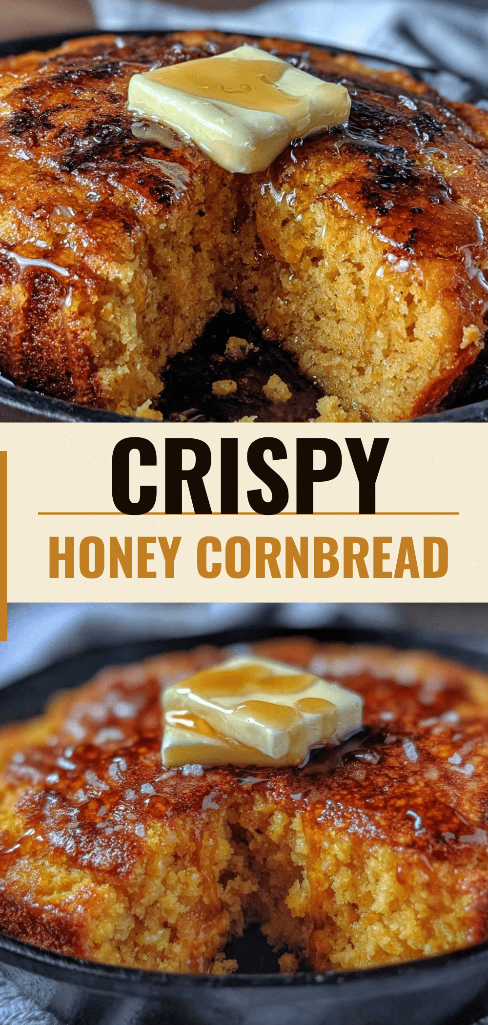 Crispy Honey Butter Cornbread: Easy 4-Ingredient Family Side 5 crispy honey butter cornbread recipe