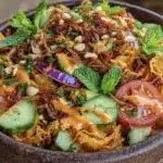 crispy rice salad - featured image