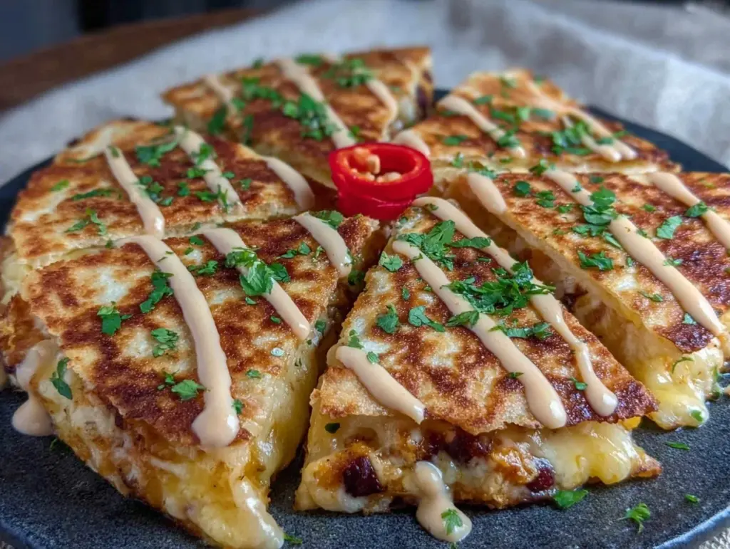 Crispy Sweet Potato Black Bean Quesadillas - featured image
