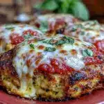 easy baked chicken parmesan with crispy panko - featured image