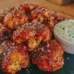easy buffalo cauliflower bites - featured image