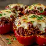 Easy Ground Beef Stuffed Peppers - featured image