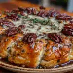 easy maple pecan brie - featured image