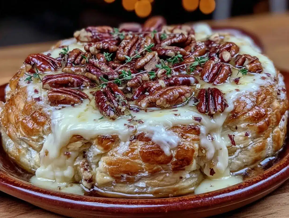 Easy Maple Pecan Brie: Kids Love to Make 4 easy maple pecan brie preparation steps