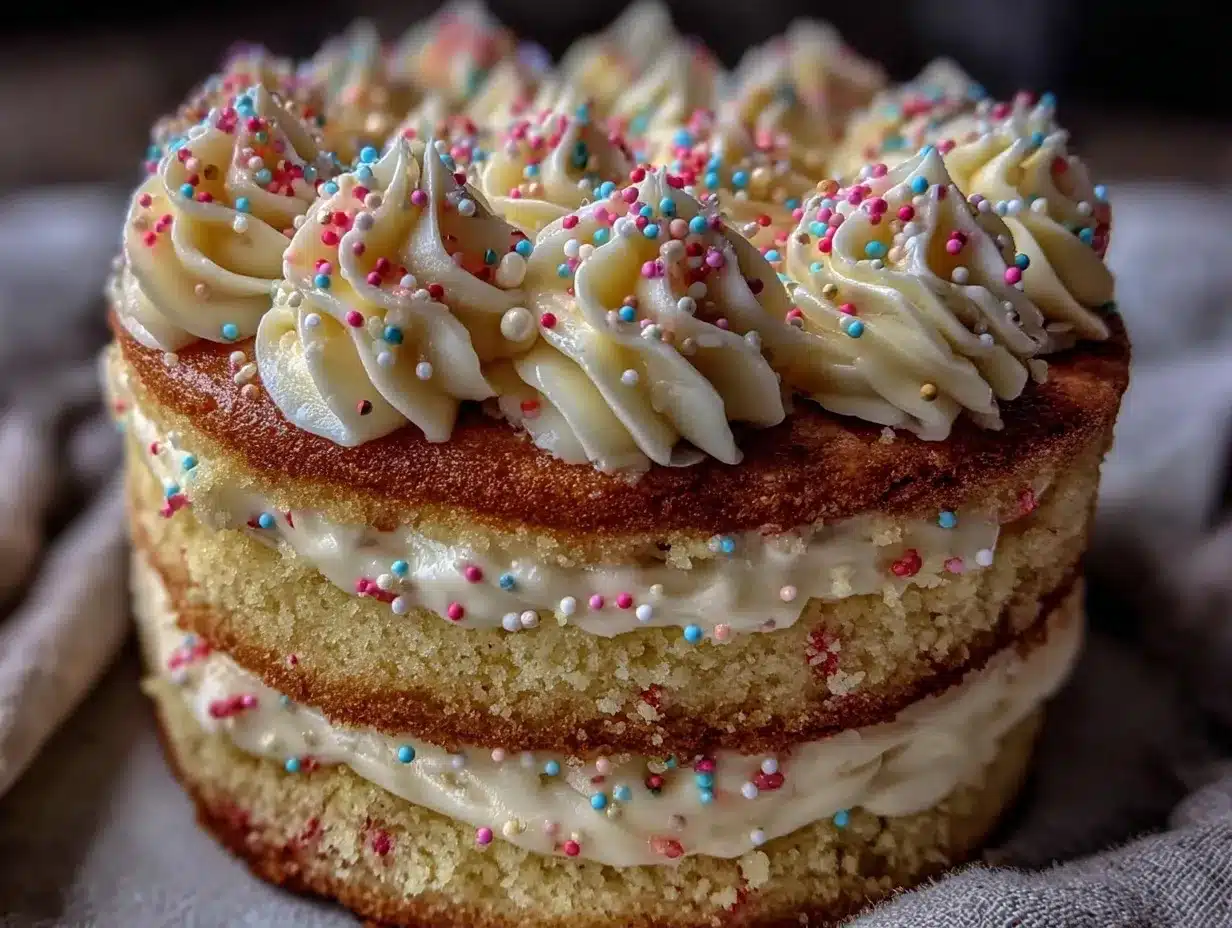 Easy Vanilla Birthday Cake: Cheap & Kid-Friendly 4 easy moist vanilla birthday cake preparation steps