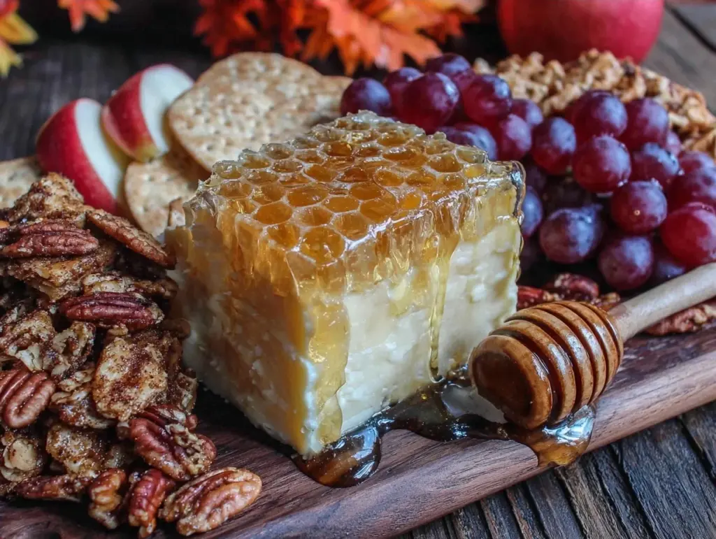 Elegant Fall Charcuterie Board with Honeycomb - featured image