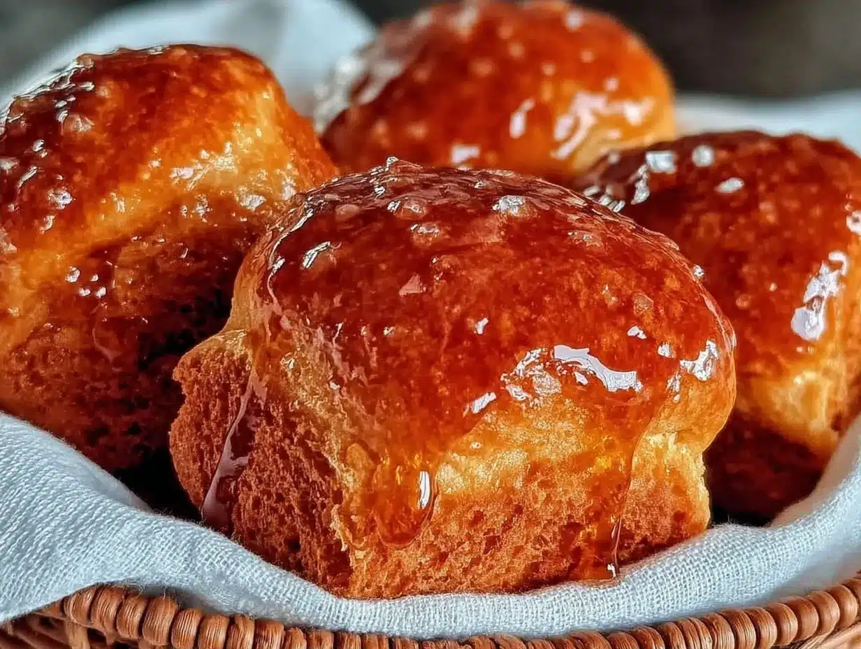 Fluffy Dinner Rolls: Easy Honey Butter Glaze for Dinner Parties 4 Fluffy Dinner Rolls with Honey Butter Glaze preparation steps
