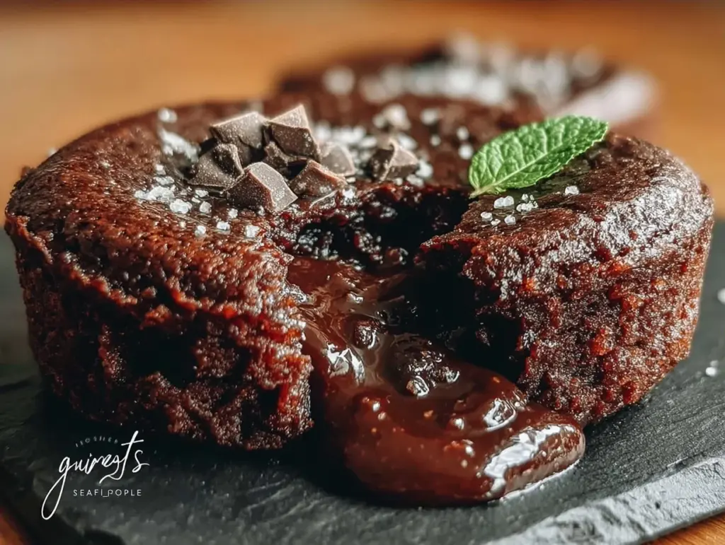 fudgy chocolate lava cakes - featured image