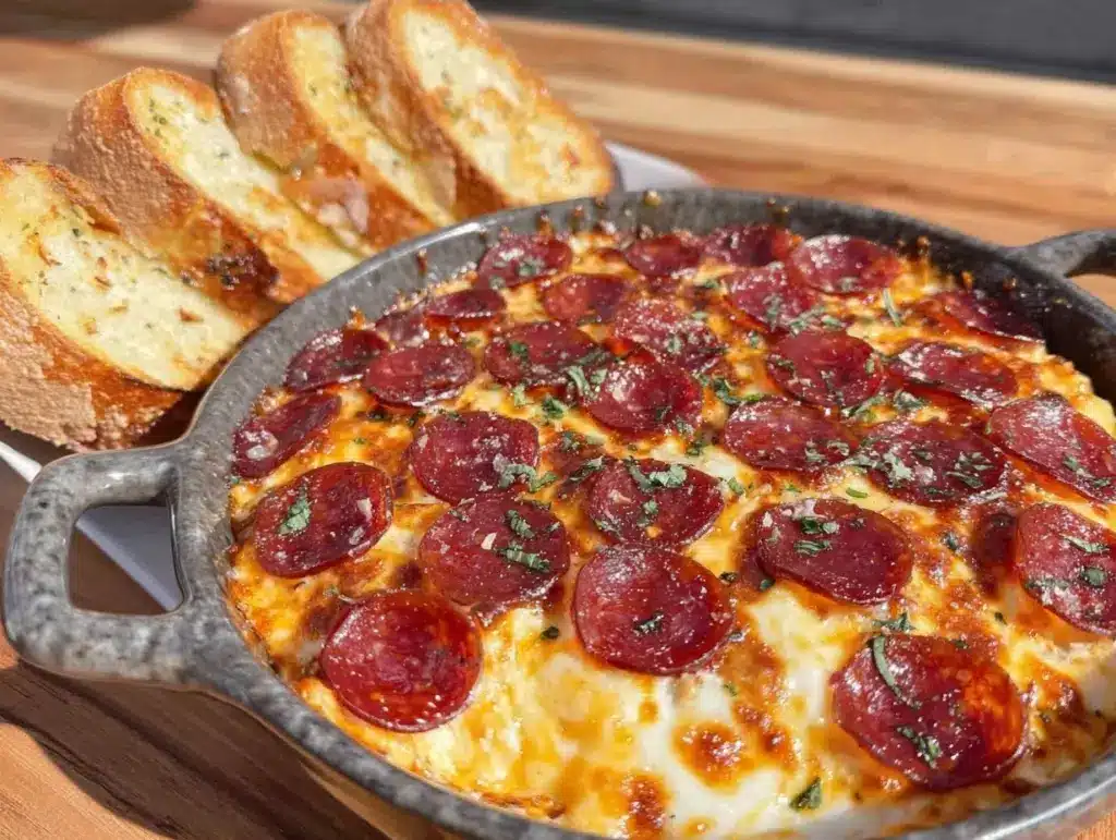 Game Day Pepperoni Pizza Dip - featured image