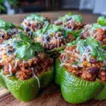Healthy Game Day Turkey Taco Stuffed Mini Peppers - featured image