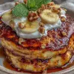 high-protein cottage cheese banana pancakes - featured image