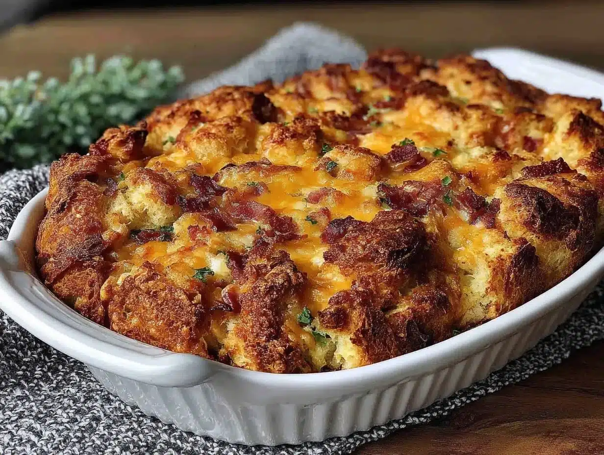 Make Ahead Ham Cheese Croissant Bake: Best Holiday Brunch 4 Make Ahead Ham Cheese Croissant Bake preparation steps