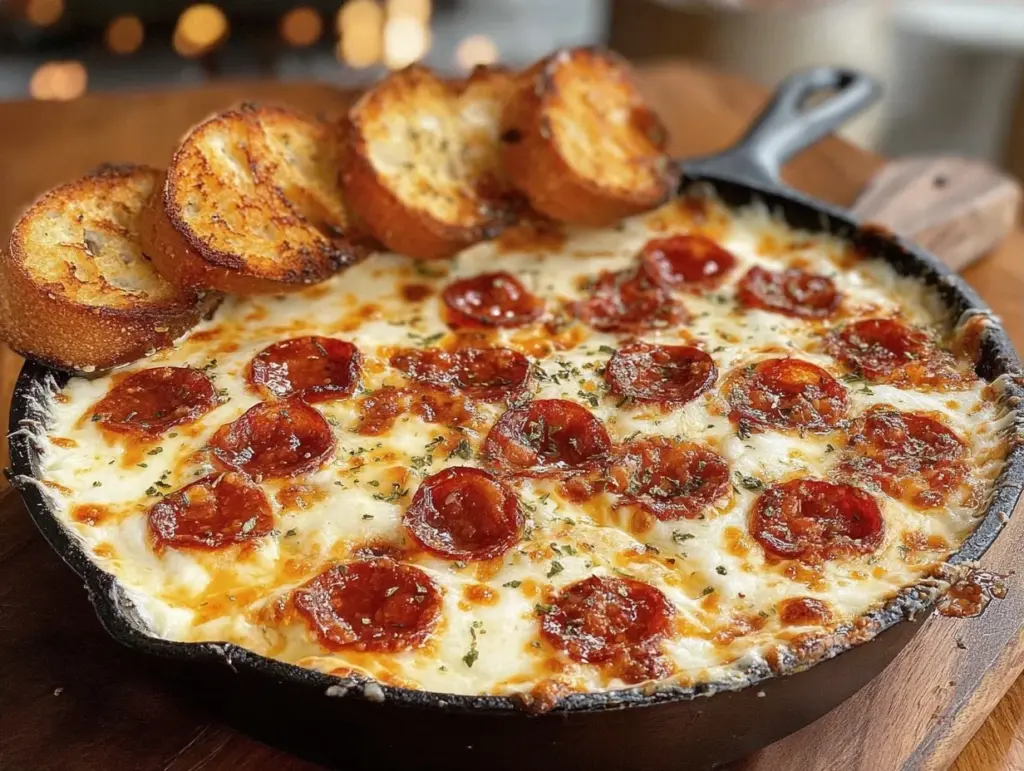 pepperoni pizza dip - featured image