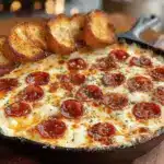 pepperoni pizza dip - featured image