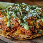 slow cooker salsa chicken tacos - featured image