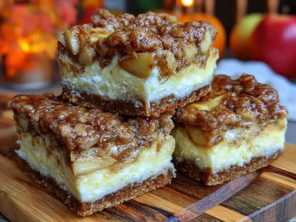 Small-Batch Fall Apple Cheesecake Bars - featured image