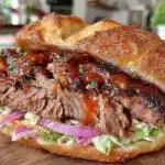 smoked brisket sandwiches - featured image