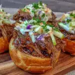 smoky pulled pork sliders - featured image