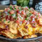 smoky queso loaded nachos - featured image