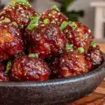 Sticky Korean BBQ Meatballs - featured image