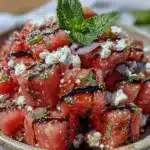 watermelon feta salad - featured image